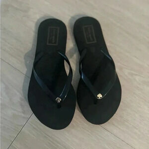 Kate Spade New York Sz 5-6 Flip Flop Thong Sandals Women BlackKate